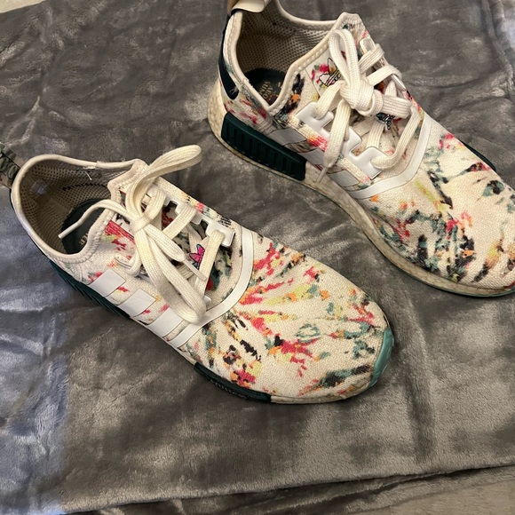 adidas Other - Adidas NMD R1 Boost Tie Dye Green White Red Watercolor Ultra GX5372 Si.